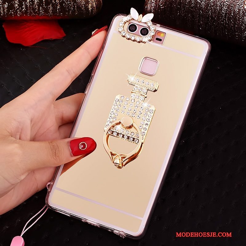 Hoesje Huawei P9 Bescherming Telefoon Roze, Hoes Huawei P9 Zacht Hanger