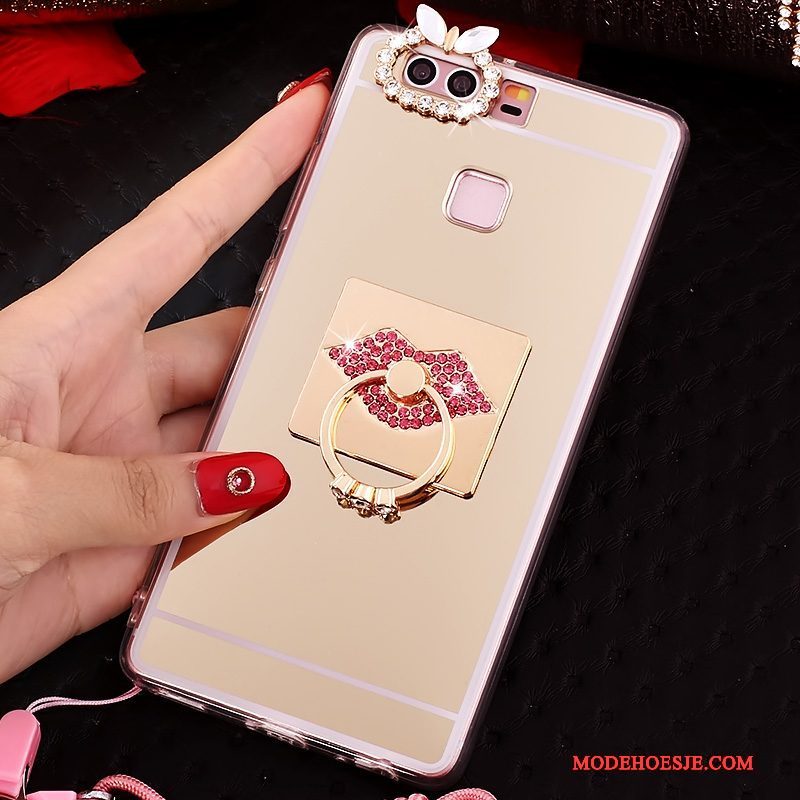 Hoesje Huawei P9 Bescherming Telefoon Roze, Hoes Huawei P9 Zacht Hanger