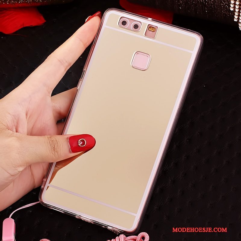 Hoesje Huawei P9 Bescherming Telefoon Roze, Hoes Huawei P9 Zacht Hanger