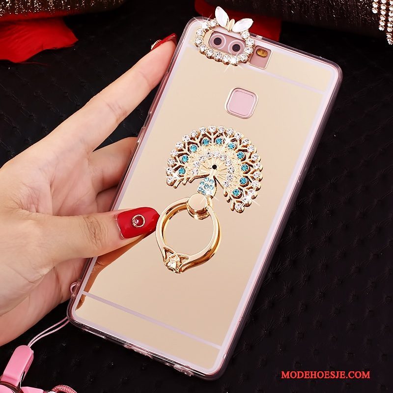 Hoesje Huawei P9 Bescherming Telefoon Roze, Hoes Huawei P9 Zacht Hanger