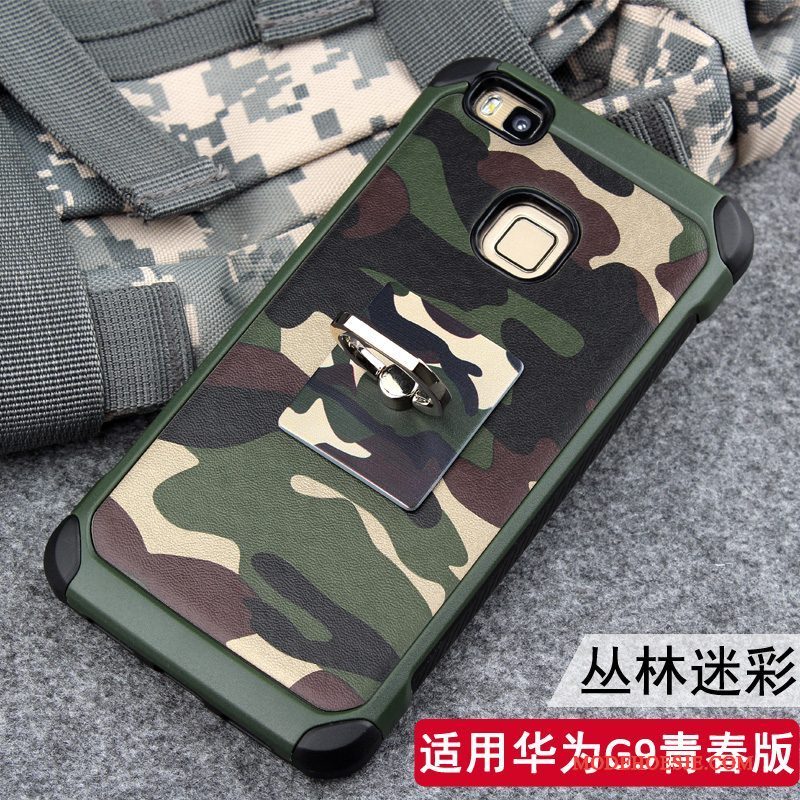 Hoesje Huawei P9 Lite Bescherming Persoonlijktelefoon, Hoes Huawei P9 Lite Zacht Anti-fall Camouflage