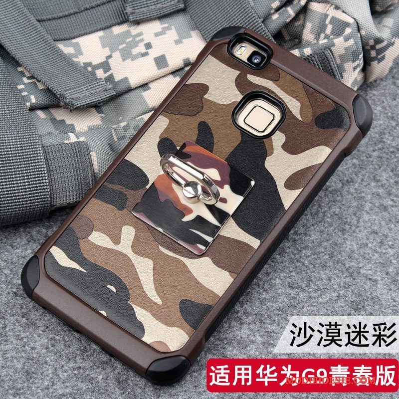 Hoesje Huawei P9 Lite Bescherming Persoonlijktelefoon, Hoes Huawei P9 Lite Zacht Anti-fall Camouflage