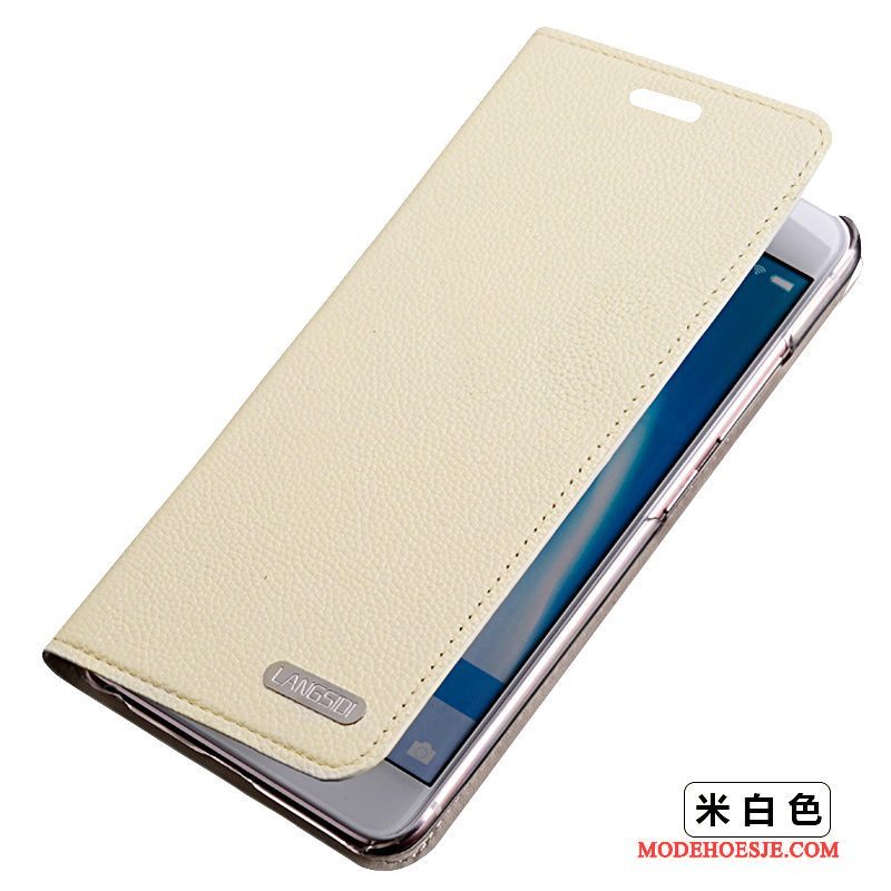 Hoesje Huawei P9 Lite Folio Zilver Anti-fall, Hoes Huawei P9 Lite Leer Telefoon Jeugd