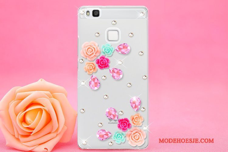 Hoesje Huawei P9 Lite Strass Hangertelefoon, Hoes Huawei P9 Lite Kleur Jeugd