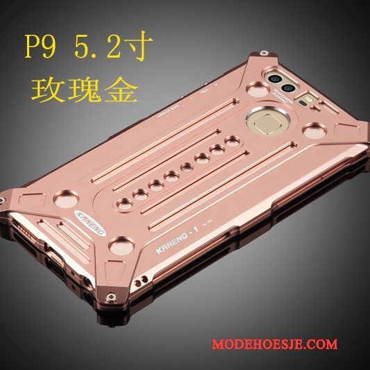 Hoesje Huawei P9 Metaal Omlijstingtelefoon, Hoes Huawei P9 Bescherming Zilver