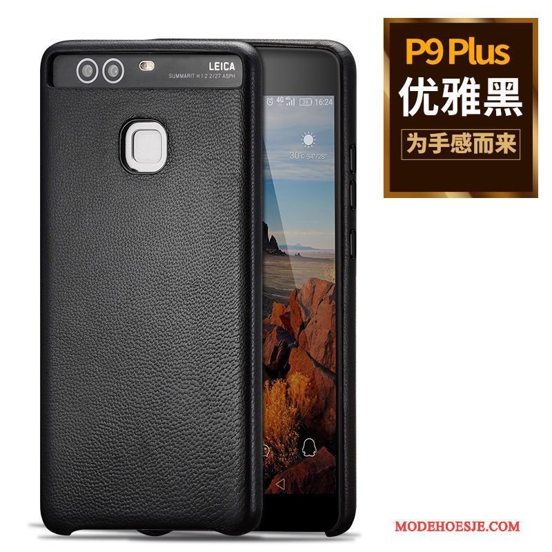 Hoesje Huawei P9 Plus Leer Dun Bedrijf, Hoes Huawei P9 Plus Bescherming Telefoon Groen
