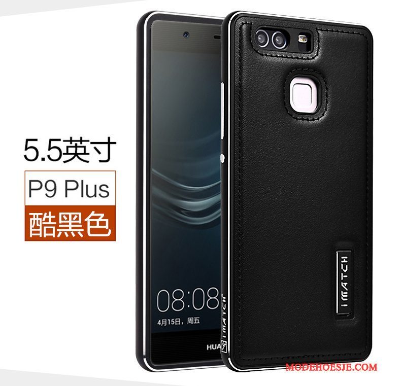 Hoesje Huawei P9 Plus Leer Meshtelefoon, Hoes Huawei P9 Plus Bescherming Anti-fall Bedrijf