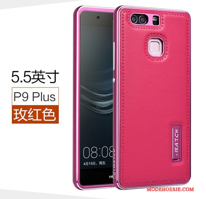 Hoesje Huawei P9 Plus Leer Meshtelefoon, Hoes Huawei P9 Plus Bescherming Anti-fall Bedrijf