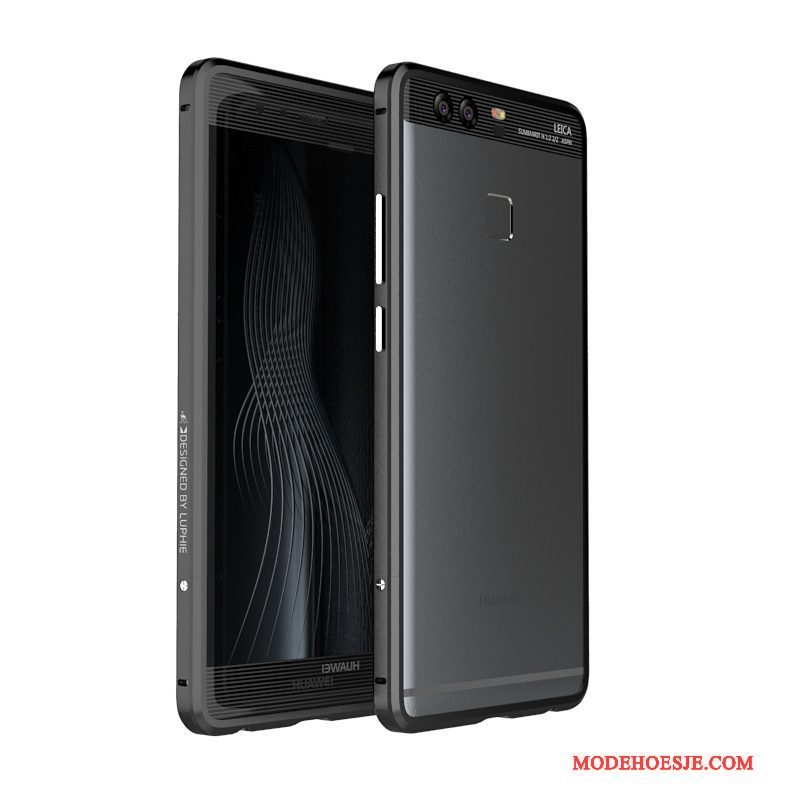 Hoesje Huawei P9 Plus Metaal Omlijsting Nieuw, Hoes Huawei P9 Plus Bescherming Eenvoudigetelefoon