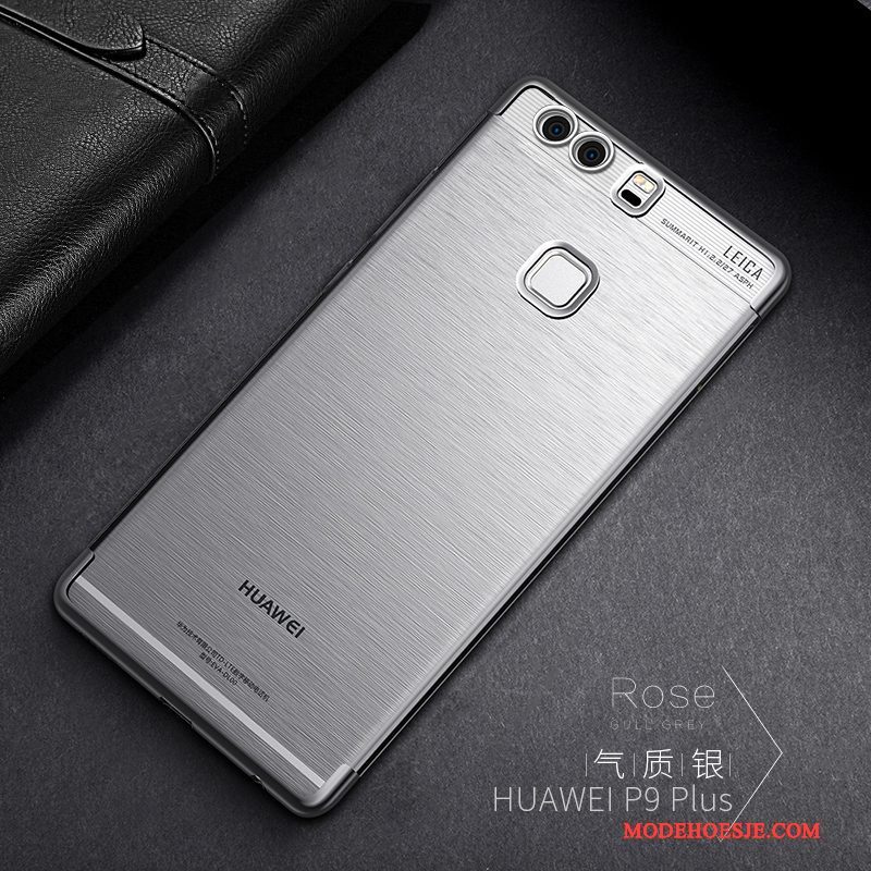 Hoesje Huawei P9 Plus Scheppend Anti-fall Dun, Hoes Huawei P9 Plus Zacht Rozetelefoon