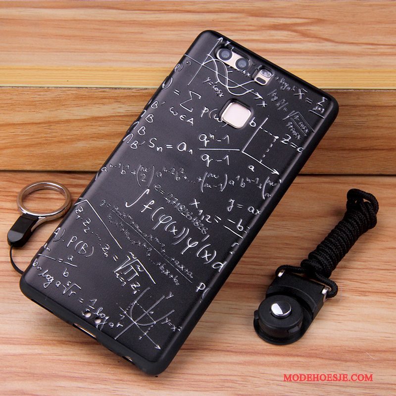 Hoesje Huawei P9 Plus Siliconen Wit Anti-fall, Hoes Huawei P9 Plus Zacht Trendtelefoon