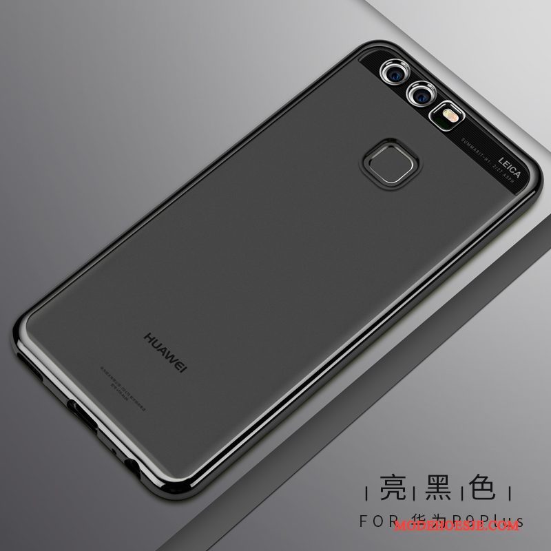 Hoesje Huawei P9 Plus Zacht Goudtelefoon, Hoes Huawei P9 Plus Siliconen Doorzichtig Dun