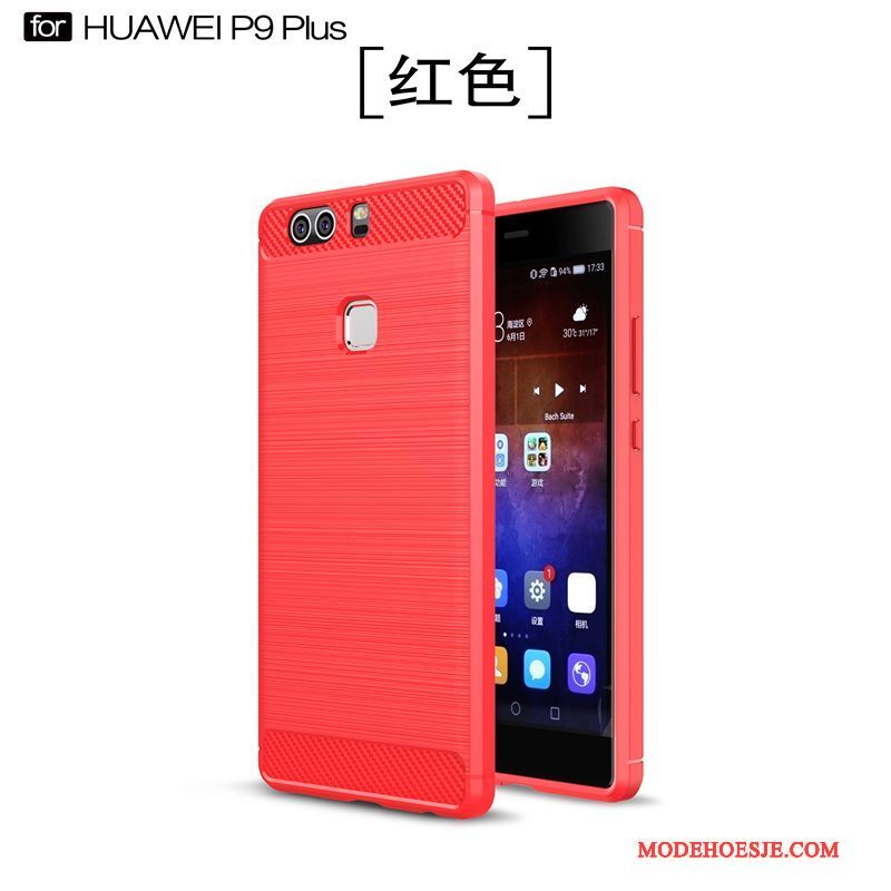 Hoesje Huawei P9 Plus Zakken Nieuw Zwart, Hoes Huawei P9 Plus Siliconen Anti-falltelefoon
