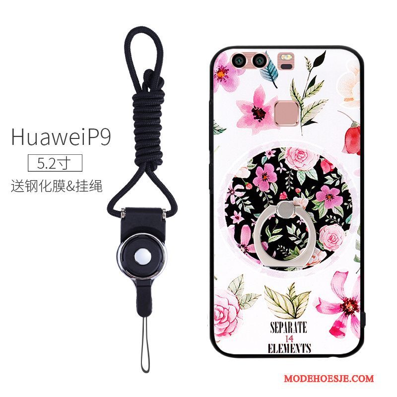 Hoesje Huawei P9 Zakken Trend Nieuw, Hoes Huawei P9 Scheppend Ring Anti-fall