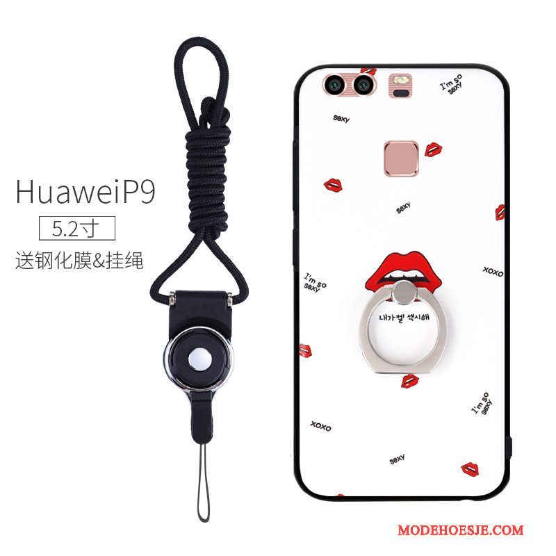 Hoesje Huawei P9 Zakken Trend Nieuw, Hoes Huawei P9 Scheppend Ring Anti-fall