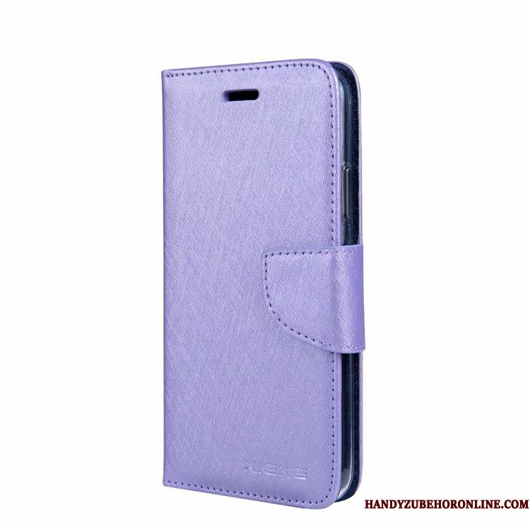 Hoesje Huawei Y5 2018 Folio Telefoon Maand, Hoes Huawei Y5 2018 Leer Purper Kaart