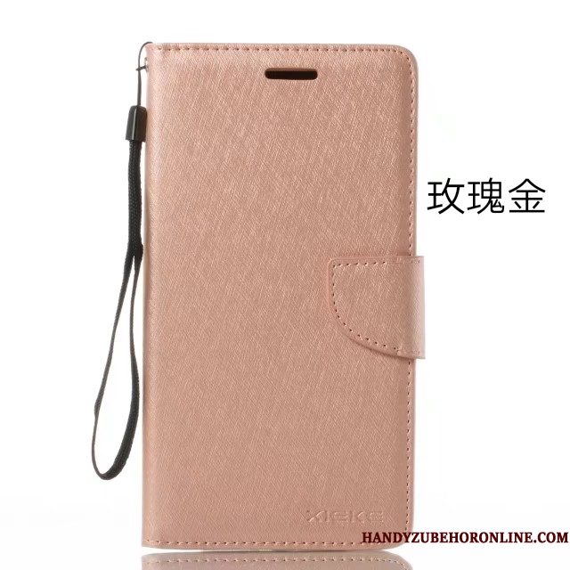 Hoesje Huawei Y5 2018 Folio Vouw Zilver, Hoes Huawei Y5 2018 Portemonnee Anti-falltelefoon