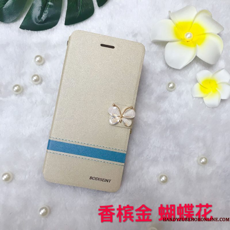 Hoesje Huawei Y5 2018 Leer Rozetelefoon, Hoes Huawei Y5 2018 Folio