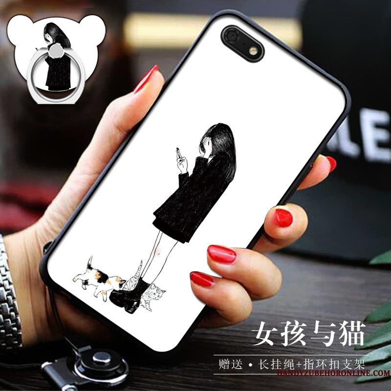 Hoesje Huawei Y5 2018 Zacht Geeltelefoon, Hoes Huawei Y5 2018 Ondersteuning Persoonlijk Trend