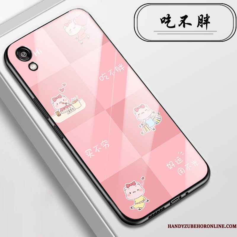 Hoesje Huawei Y5 2019 Kleur Trendtelefoon, Hoes Huawei Y5 2019 Bescherming Glas Mini