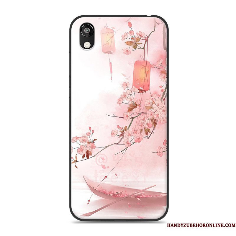 Hoesje Huawei Y5 2019 Zacht Hangertelefoon, Hoes Huawei Y5 2019 Siliconen Chinese Stijl Groen