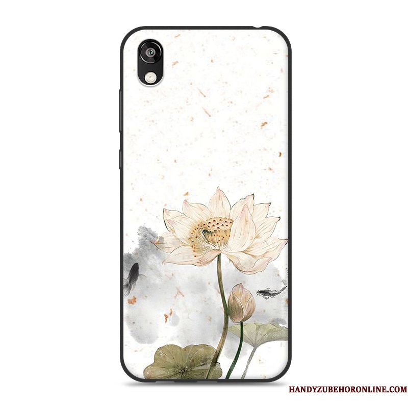 Hoesje Huawei Y5 2019 Zacht Hangertelefoon, Hoes Huawei Y5 2019 Siliconen Chinese Stijl Groen