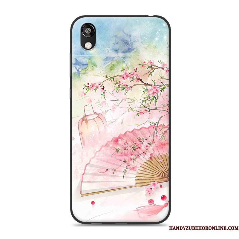 Hoesje Huawei Y5 2019 Zacht Hangertelefoon, Hoes Huawei Y5 2019 Siliconen Chinese Stijl Groen