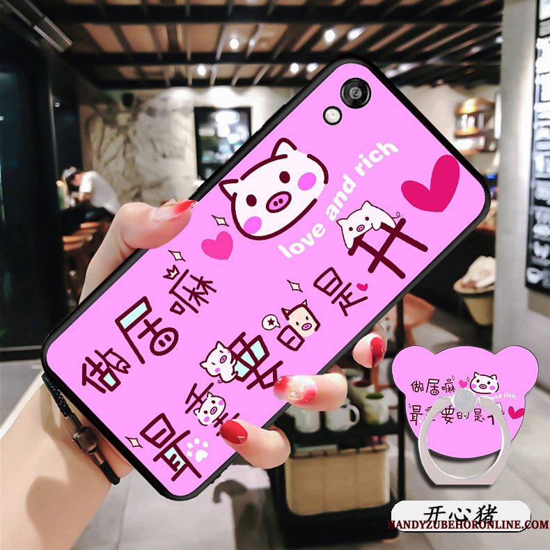Hoesje Huawei Y5 2019 Zakken Telefoon Anti-fall, Hoes Huawei Y5 2019 Bescherming Purper Hanger