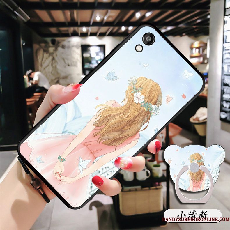 Hoesje Huawei Y5 2019 Zakken Telefoon Anti-fall, Hoes Huawei Y5 2019 Bescherming Purper Hanger