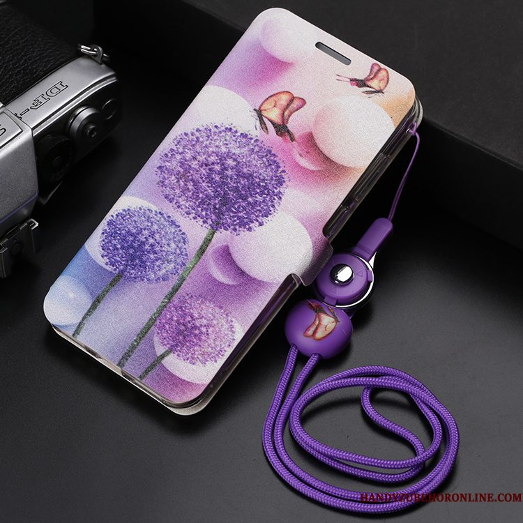 Hoesje Huawei Y6 2018 Spotprent Roze Hanger, Hoes Huawei Y6 2018 Zacht Telefoon