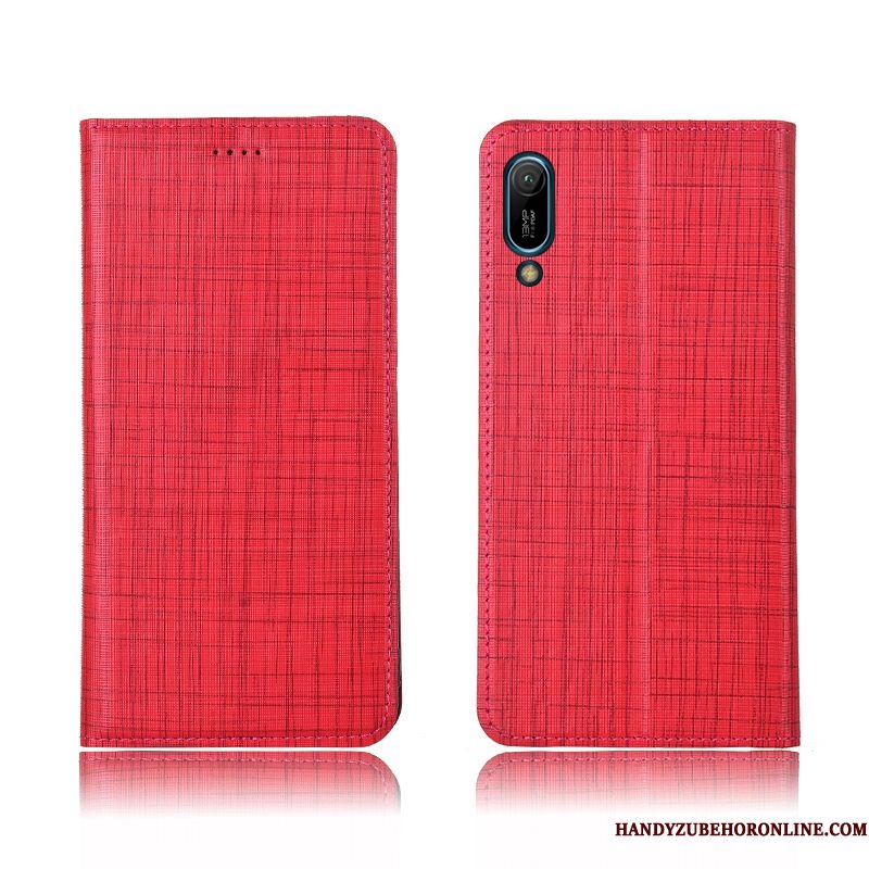 Hoesje Huawei Y6 2019 Bescherming Blauwtelefoon, Hoes Huawei Y6 2019 Zacht Anti-fall Nieuw