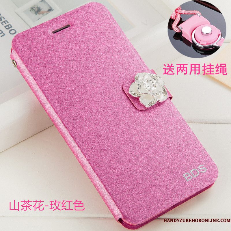 Hoesje Huawei Y6 2019 Bescherming Wittelefoon, Hoes Huawei Y6 2019 Leer Hanger Anti-fall