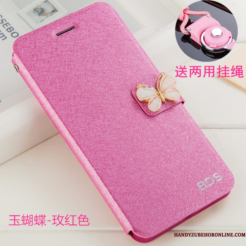 Hoesje Huawei Y6 2019 Bescherming Wittelefoon, Hoes Huawei Y6 2019 Leer Hanger Anti-fall