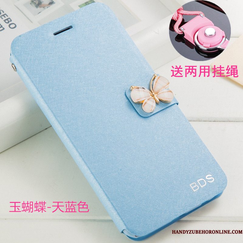 Hoesje Huawei Y6 2019 Bescherming Wittelefoon, Hoes Huawei Y6 2019 Leer Hanger Anti-fall