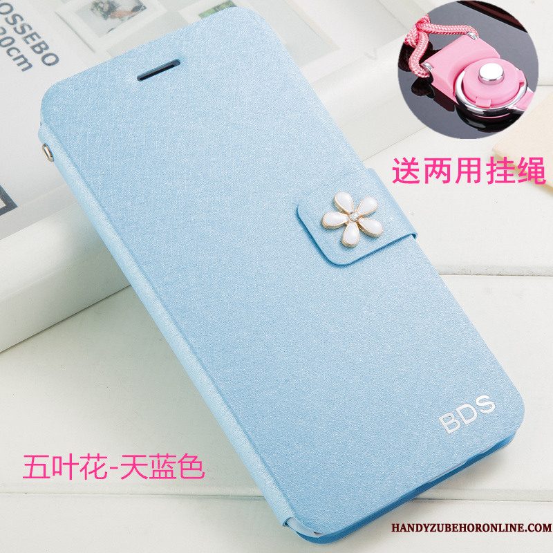 Hoesje Huawei Y6 2019 Bescherming Wittelefoon, Hoes Huawei Y6 2019 Leer Hanger Anti-fall