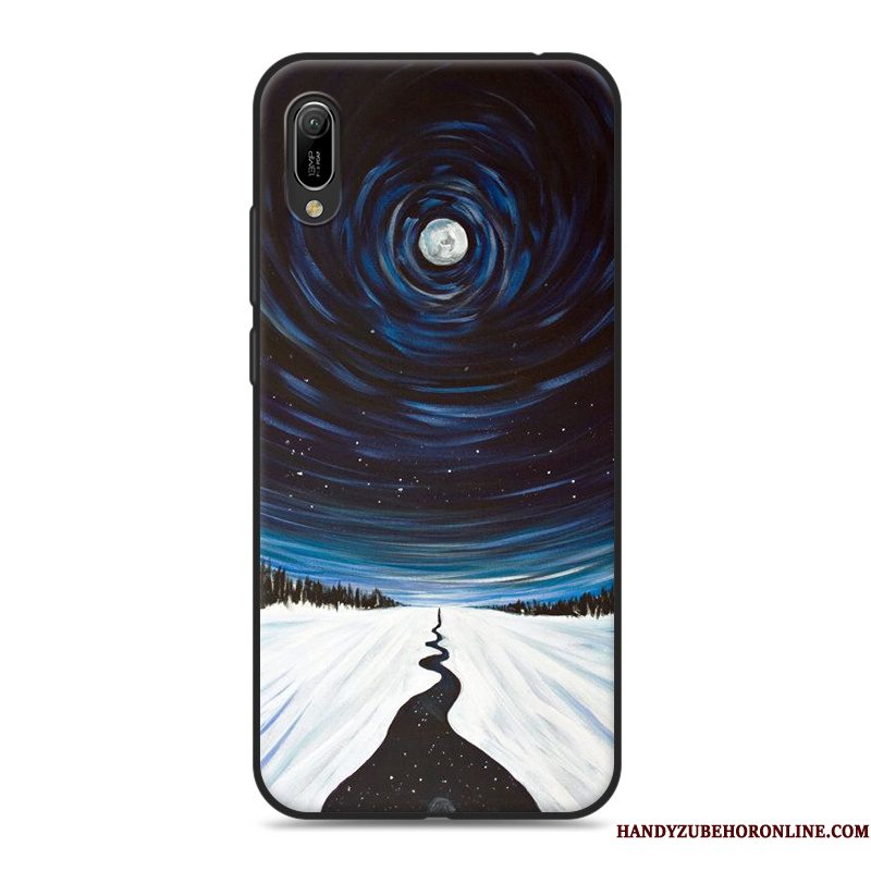 Hoesje Huawei Y6 2019 Zacht Anti-fall Eenvoudige, Hoes Huawei Y6 2019 Siliconen Telefoon Net Red