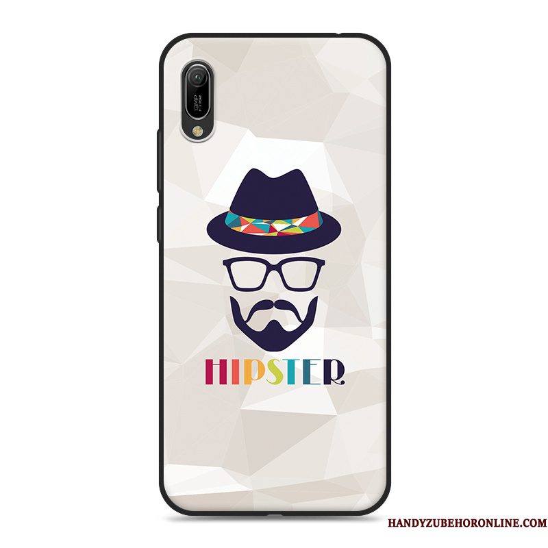 Hoesje Huawei Y6 2019 Zacht Telefoon Rood, Hoes Huawei Y6 2019 Spotprent Hanger