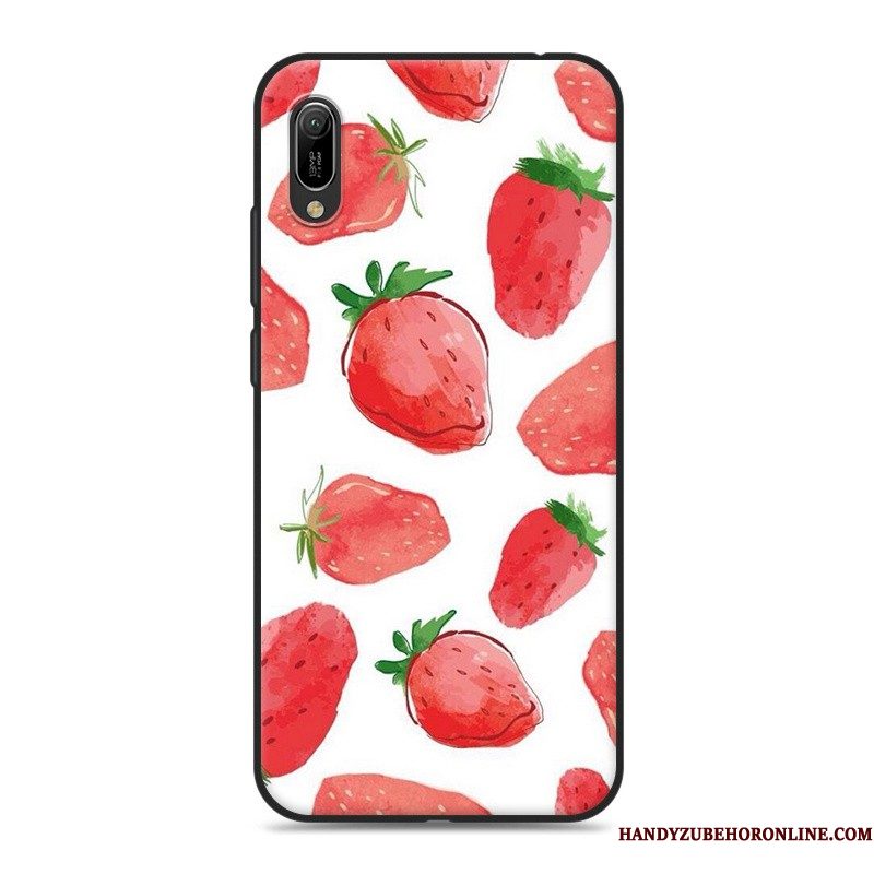 Hoesje Huawei Y6 2019 Zacht Wittelefoon, Hoes Huawei Y6 2019 Siliconen