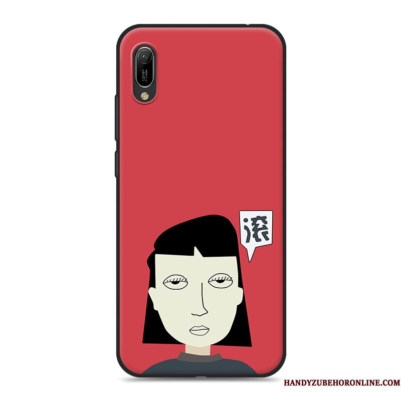 Hoesje Huawei Y6 2019 Zacht Wittelefoon, Hoes Huawei Y6 2019 Siliconen