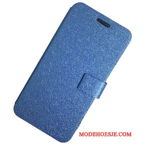 Hoesje Huawei Y6 Pro 2017 Bescherming Donkerblauw Magneet Sluit, Hoes Huawei Y6 Pro 2017 Leer Kaart