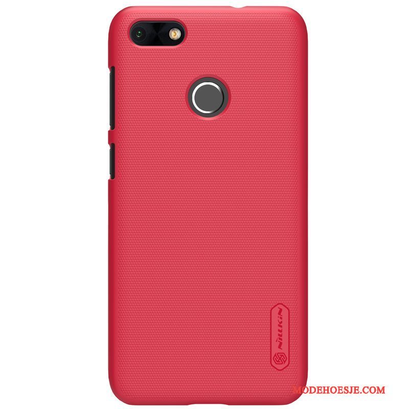 Hoesje Huawei Y6 Pro 2017 Bescherming Goud Schrobben, Hoes Huawei Y6 Pro 2017 Telefoon Hard