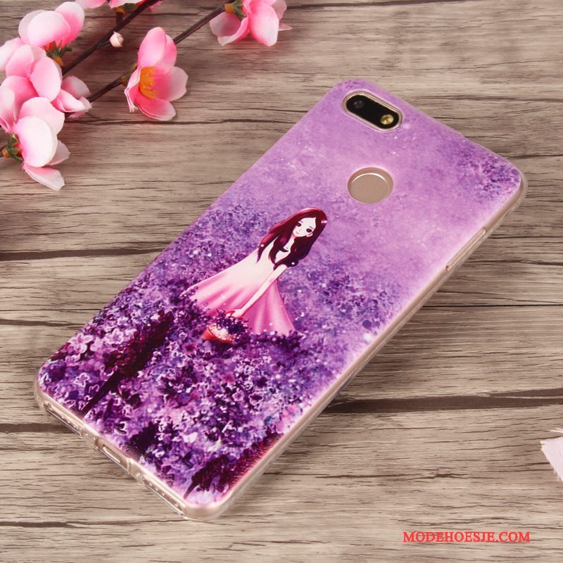 Hoesje Huawei Y6 Pro 2017 Kleur Telefoon Mesh, Hoes Huawei Y6 Pro 2017 Zacht Anti-fall
