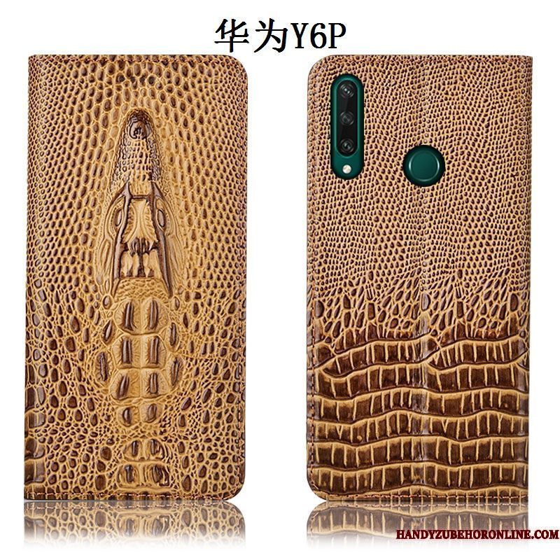 Hoesje Huawei Y6p Zakken Anti-falltelefoon, Hoes Huawei Y6p Bescherming Blauw