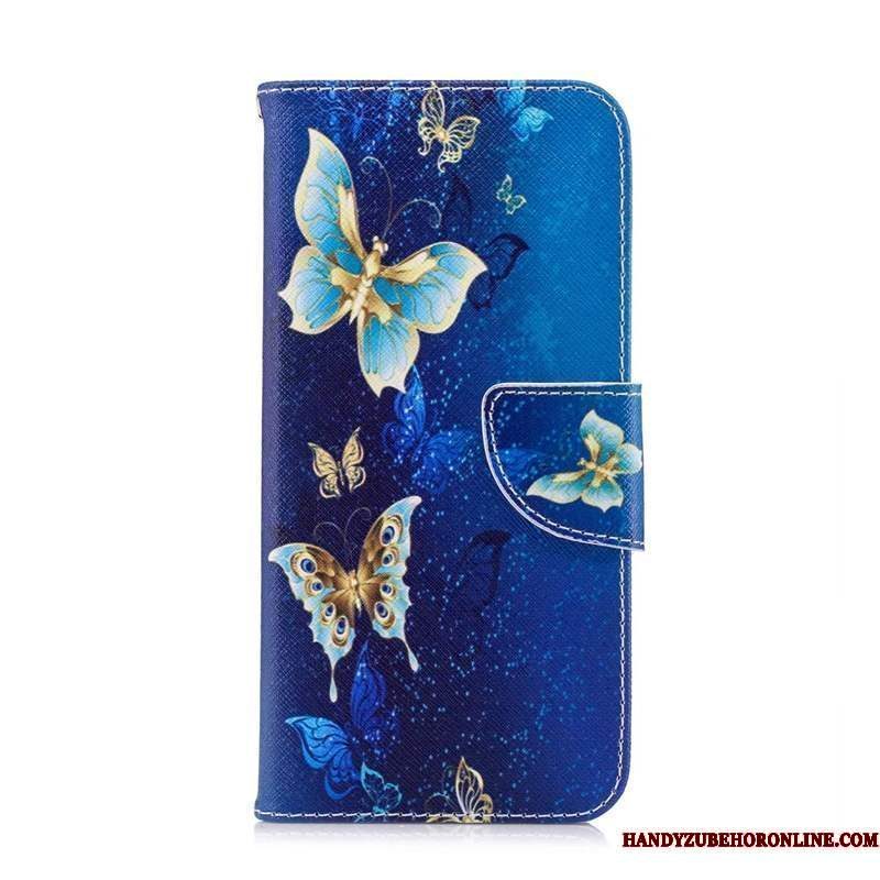 Hoesje Huawei Y6s Bescherming Vlinder Wit, Hoes Huawei Y6s Folio Telefoon