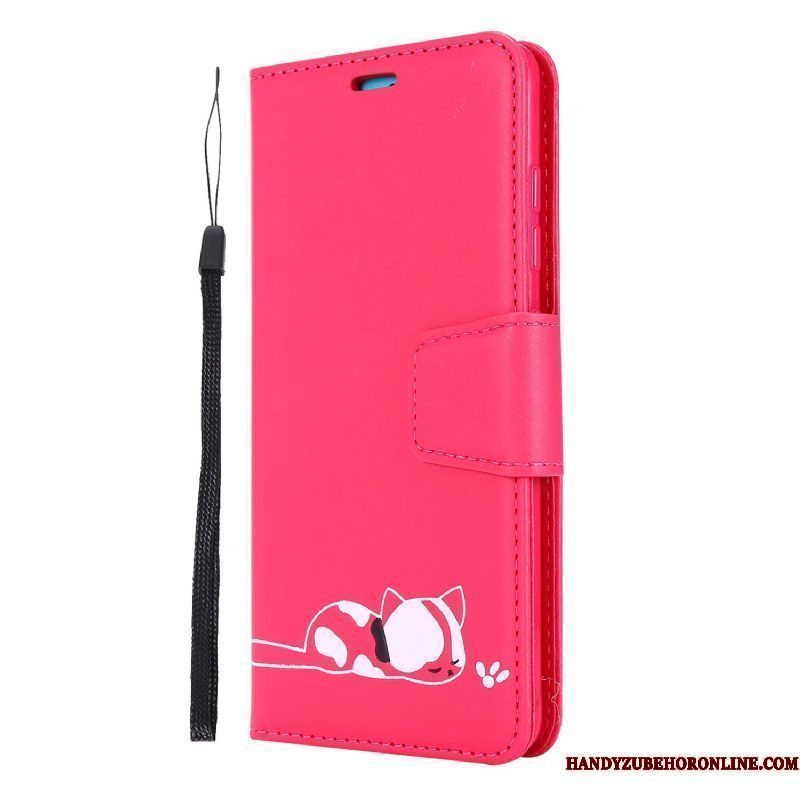 Hoesje Huawei Y6s Portemonnee Vouw Rood, Hoes Huawei Y6s Folio Telefoon