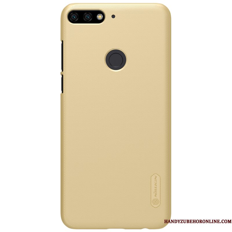 Hoesje Huawei Y7 2018 Bescherming Telefoon Schrobben, Hoes Huawei Y7 2018 Anti-fall Goud