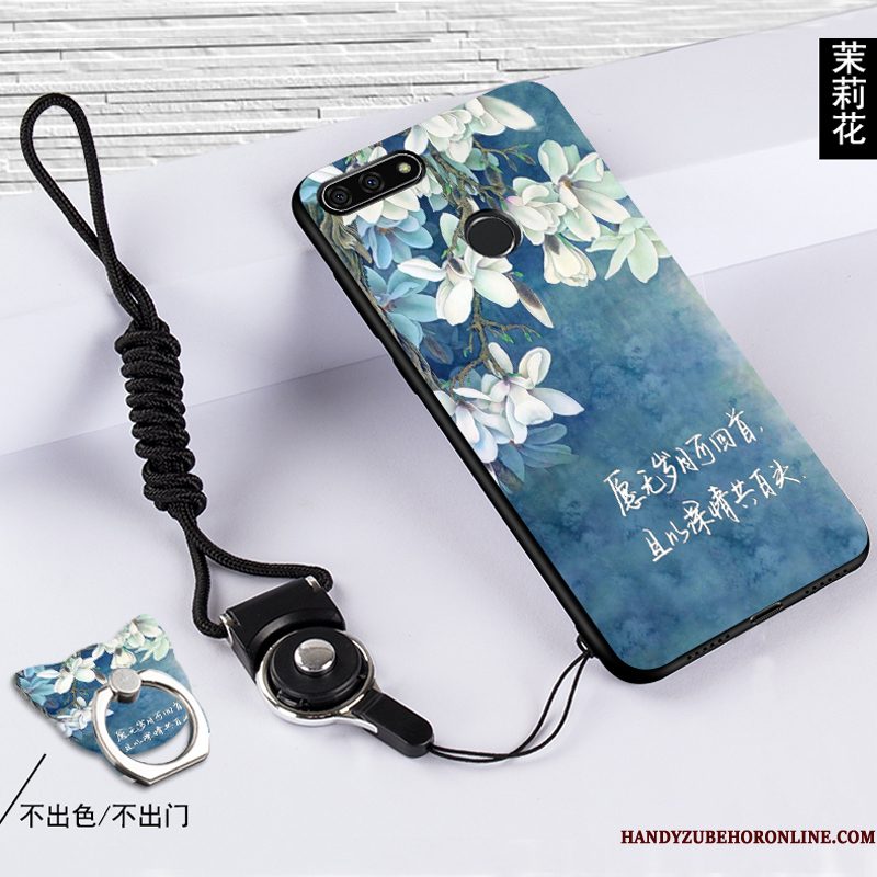 Hoesje Huawei Y7 2018 Siliconen Wit Schrobben, Hoes Huawei Y7 2018 Bescherming Telefoon Anti-fall