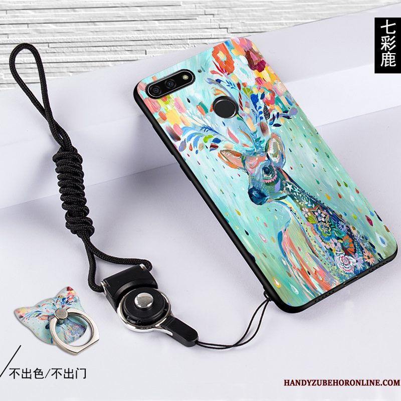 Hoesje Huawei Y7 2018 Siliconen Wit Schrobben, Hoes Huawei Y7 2018 Bescherming Telefoon Anti-fall