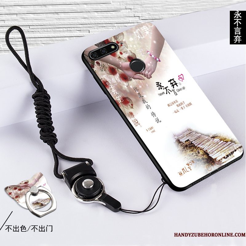 Hoesje Huawei Y7 2018 Siliconen Wit Schrobben, Hoes Huawei Y7 2018 Bescherming Telefoon Anti-fall