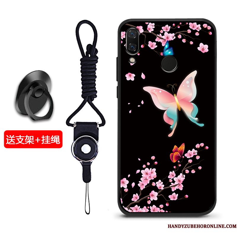 Hoesje Huawei Y7 2019 Bescherming Schrobbentelefoon, Hoes Huawei Y7 2019 Zacht Blauw